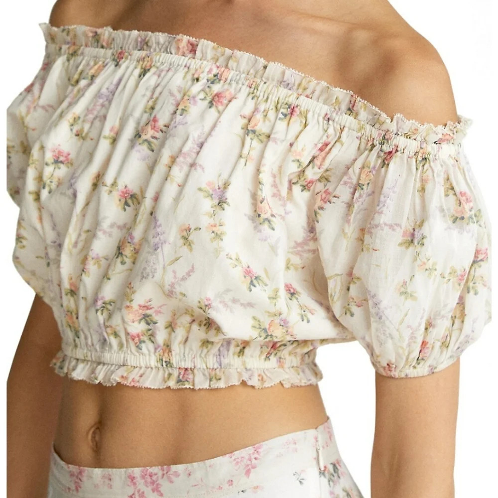 NWOT XL Ralph Lauren Floral‎ Crop Top